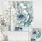Designart - Indigold Watercolor Flower II - Farmhouse Canvas Artwork